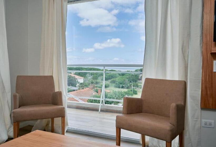 带1个卧室的带海景的公寓, Terrazas Ostende Apart