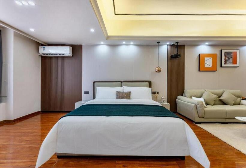Quarto Deluxe, East Maple International Apartment   Guangzhou Luogang Wanda Plaza Suyuan Metro Station
