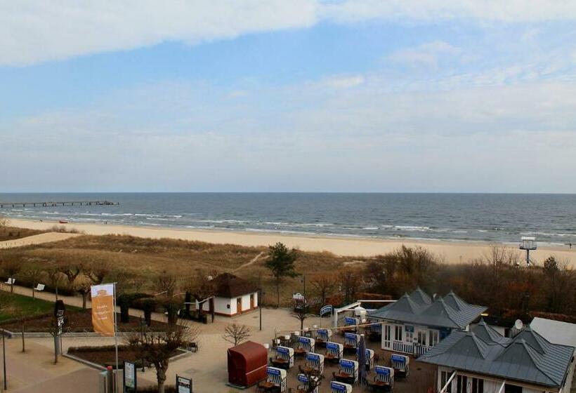 带海景的标准房, Strandhotel Ostende