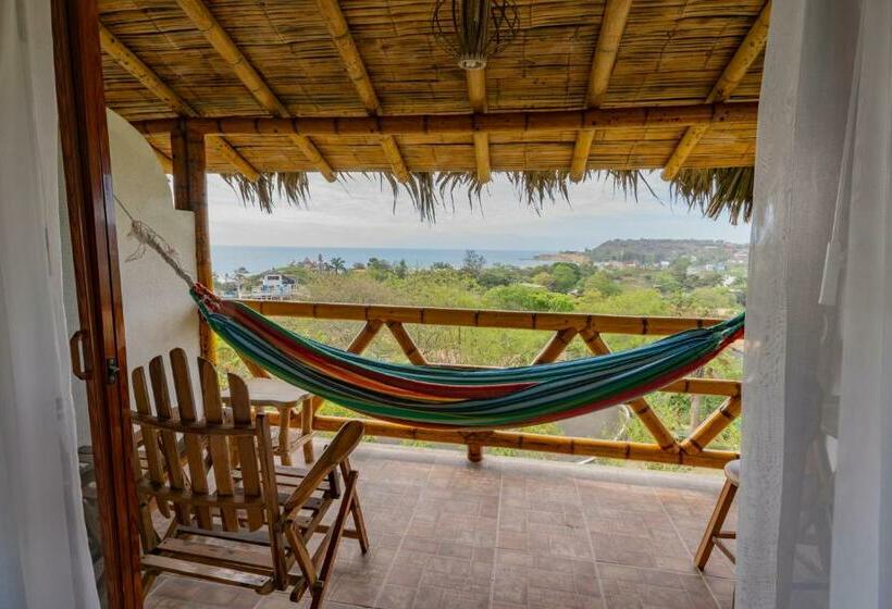 اتاق لوکس با بالکن و چشمانداز دریا, Nativa Bambu Ecolodge