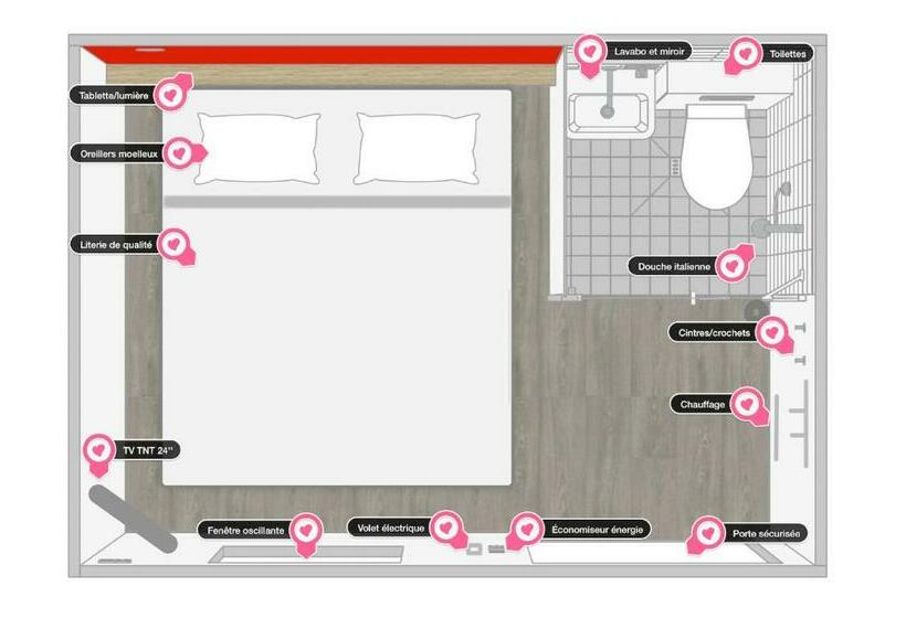 غرفة قياسية, Eklo Hotels Le Havre