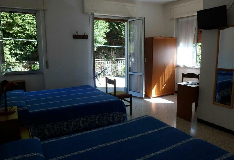 חדר לארבעה סטנדרטי עם מרפסת, Albergo Regina