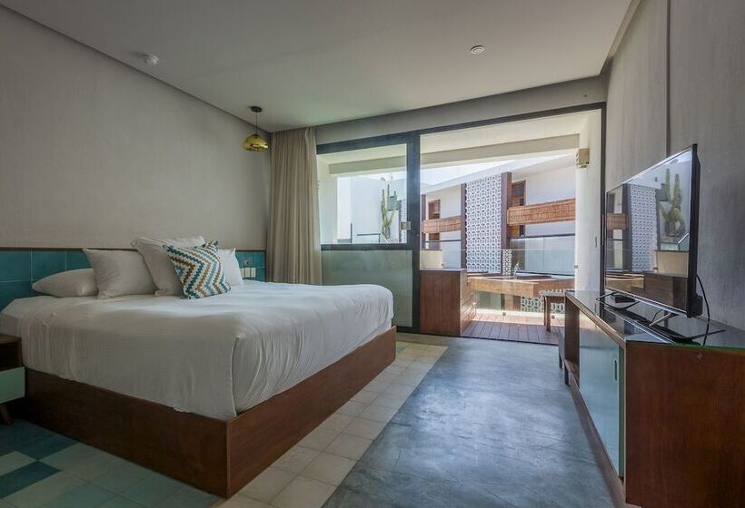 חדר דלוקס נוף בריכה, O  Tulum Boutique Hotel   Adults Only