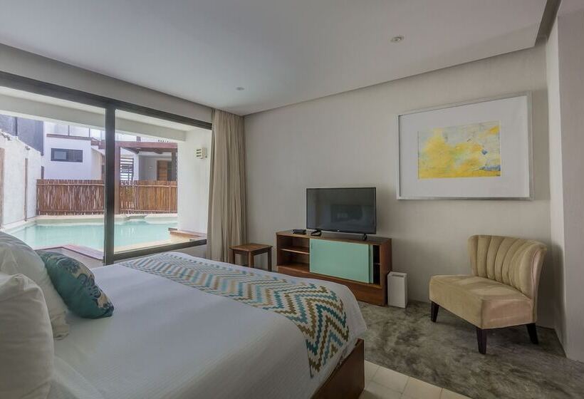 חדר דלוקס נוף בריכה, O  Tulum Boutique Hotel   Adults Only