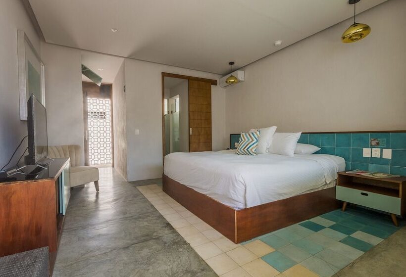 プールの見えるデラックスルーム, O  Tulum Boutique Hotel   Adults Only