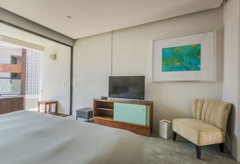 חדר דלוקס נוף בריכה, O  Tulum Boutique Hotel   Adults Only