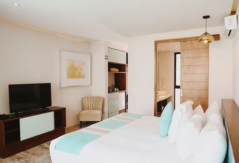 חדר דלוקס נוף בריכה, O  Tulum Boutique Hotel   Adults Only