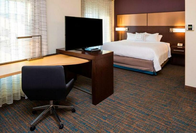 带大床的标准工作室, Residence Inn By Marriott Jacksonville South Bartram Park