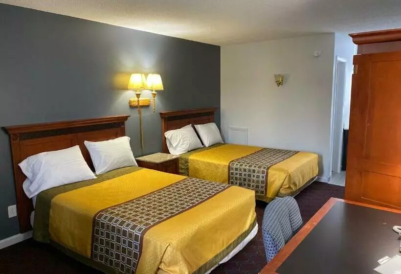 ２ダブルベッドのスタンダードルーム, Budget Inn Roxboro