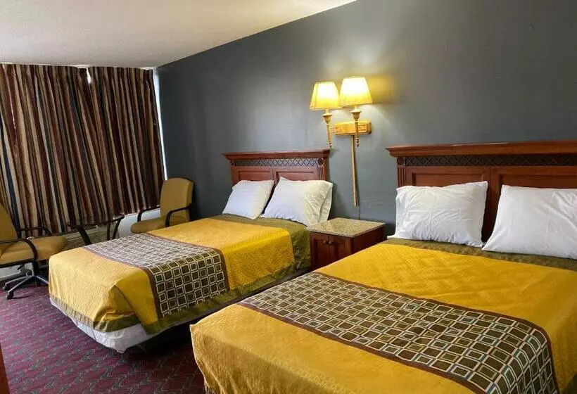 ２ダブルベッドのスタンダードルーム, Budget Inn Roxboro