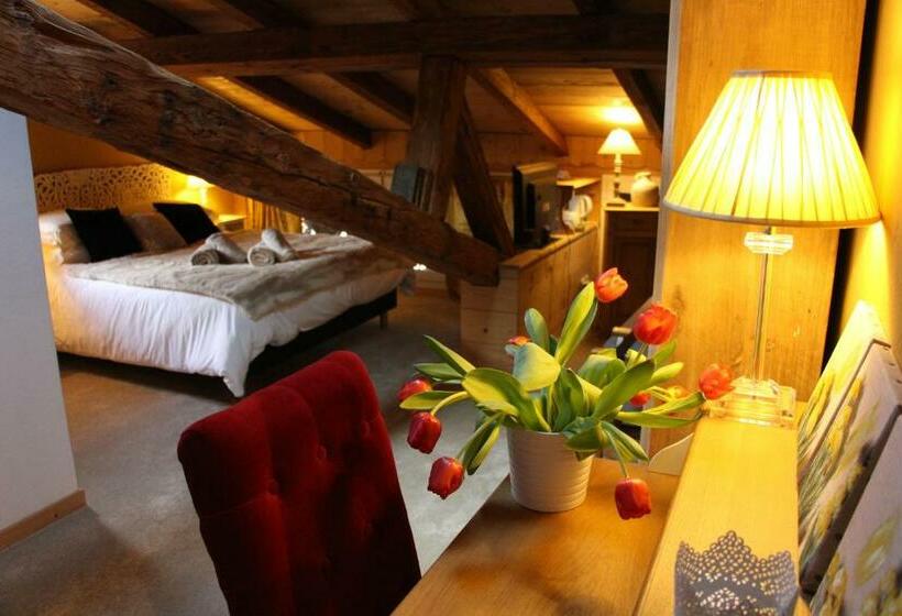 חדר סטנדרט נוף לגינה, La Grange Du Couvent B&b