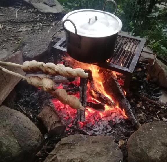 וילה דלוקס חדר שינה 1, Finca Hostal Bolivar   Casa Maracuya