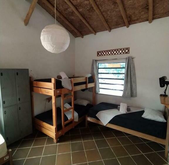 מיטה בחדר משותף, Finca Hostal Bolivar   Casa Maracuya