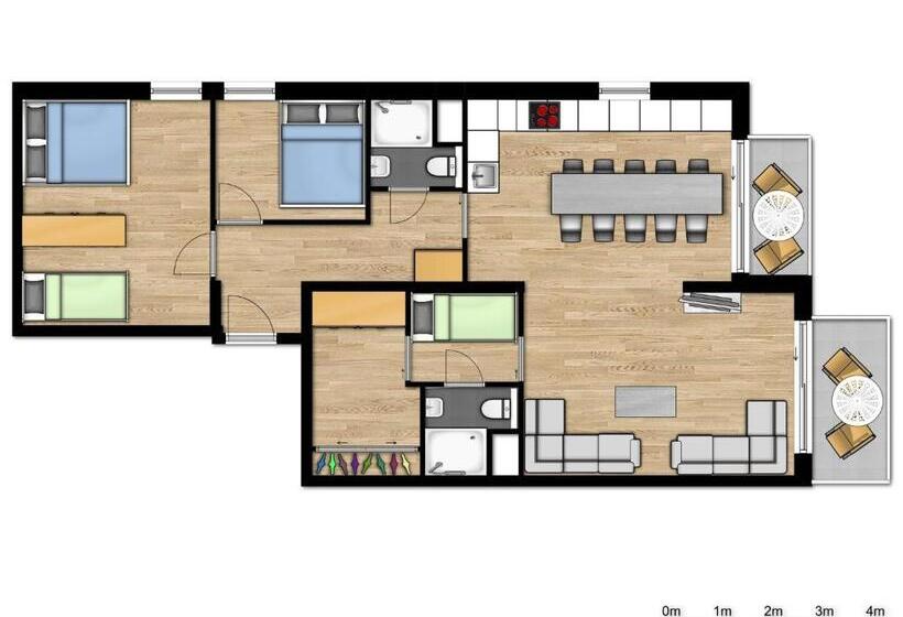 شقة عائلية, Green Resort Limburg