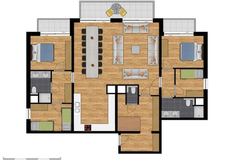 شقة عائلية, Green Resort Limburg