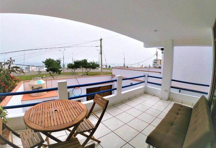 جناح ديلوكس مطل على البحر, Waves Surf Camp Peru