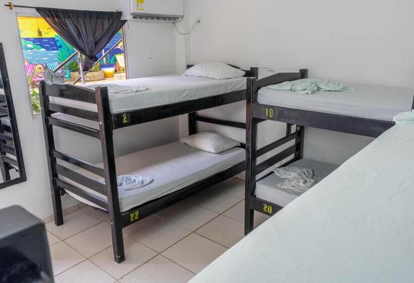 共用房间的床, Hostel Nirvana Taganga