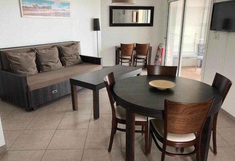 شقة غرفة نوم واحدة مزودة بشُرفة, Résidence Belle Plage