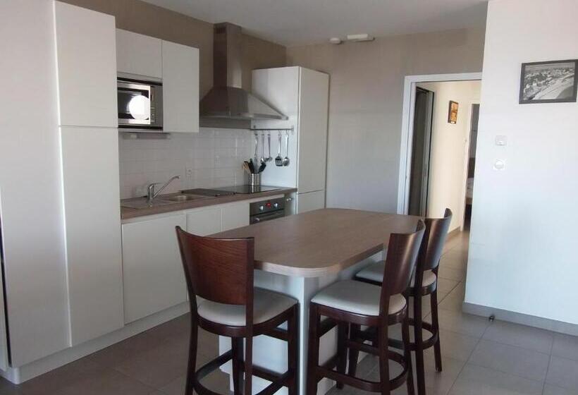 شقة غرفة نوم واحدة مزودة بشُرفة, Résidence Belle Plage