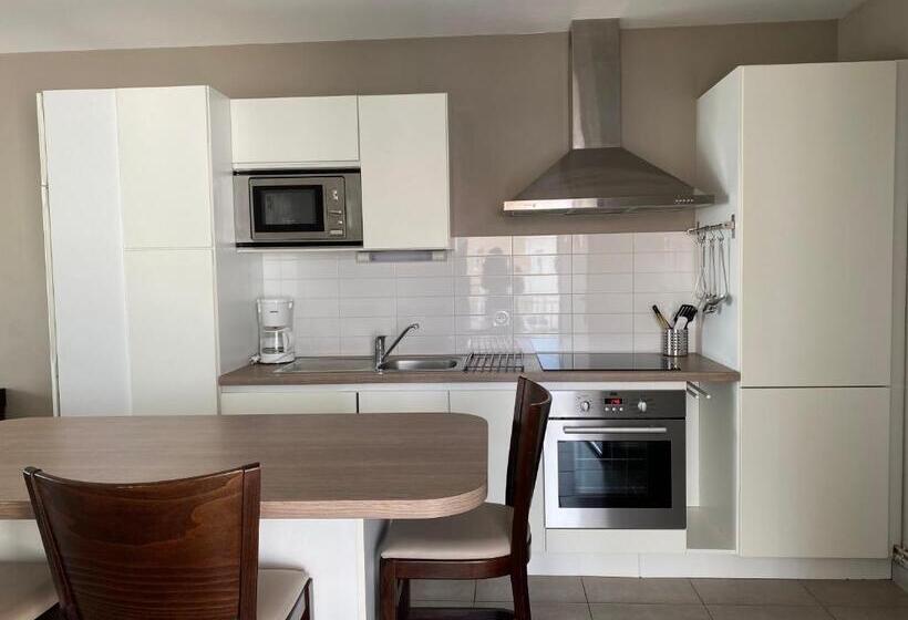 침실 1개 발코니 아파트, Résidence Belle Plage