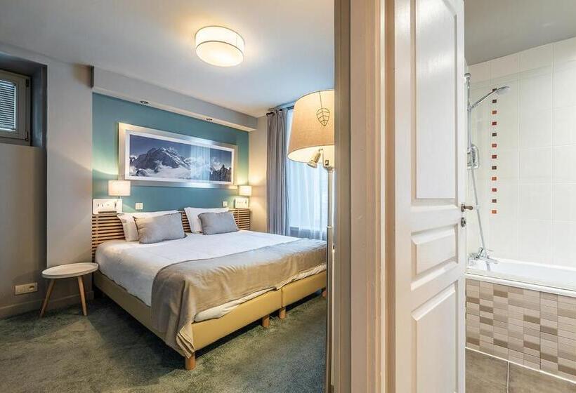 חדר סטנדרט נוף להרים, Eden Hotel, Apartments And Chalet Chamonix Les Praz