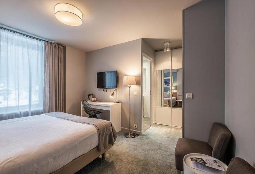 اتاق استاندارد با چشم‌انداز کوهستان, Eden Hotel, Apartments And Chalet Chamonix Les Praz