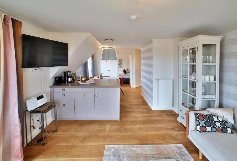 침실 1개 디럭스 아파트, Aparthotel Seepferdchen