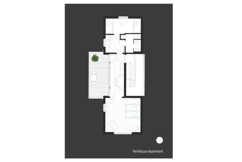 Апартаменты Пентхаус 1 Спальня, F Ritz