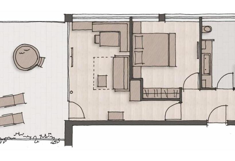 带按摩浴盆的套房, Christof