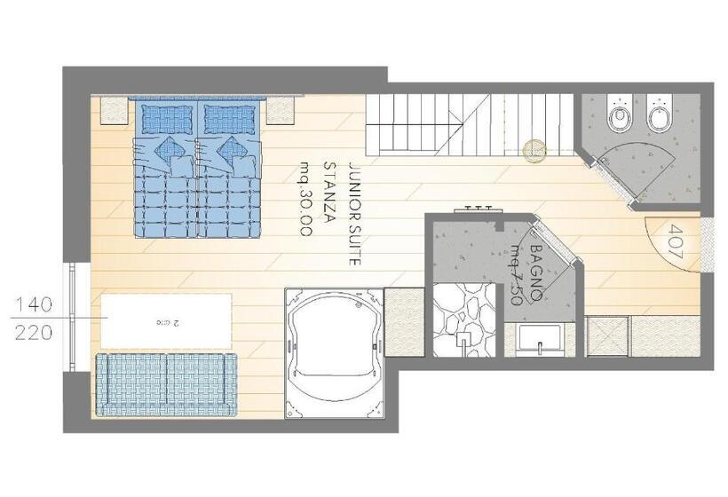 סוויטה עם ג'קוזי, àlia Bianca Active & Family