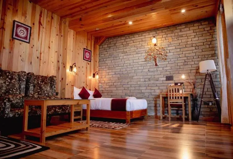 Villa 1 Makuuhuone, Kasar Himalaya Holiday Resort, Binsar Rd
