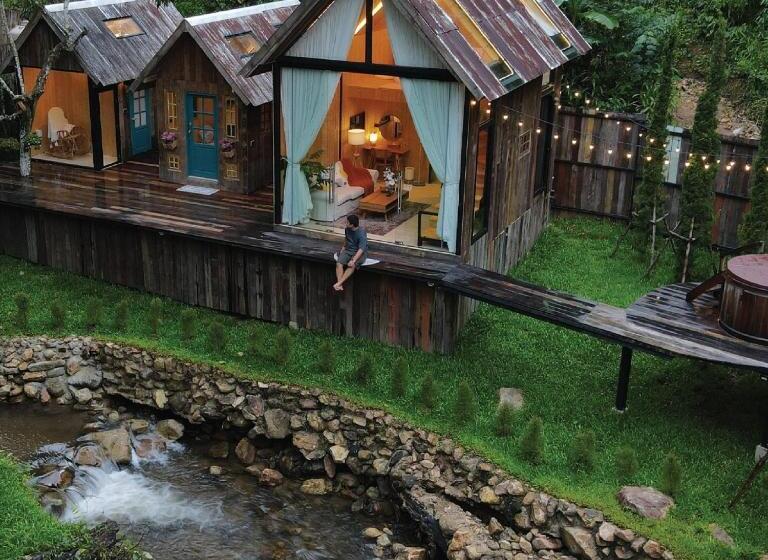 带花园景观和一个卧室的别墅, Morning Star Glamping