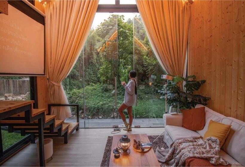 带花园景观和一个卧室的别墅, Morning Star Glamping