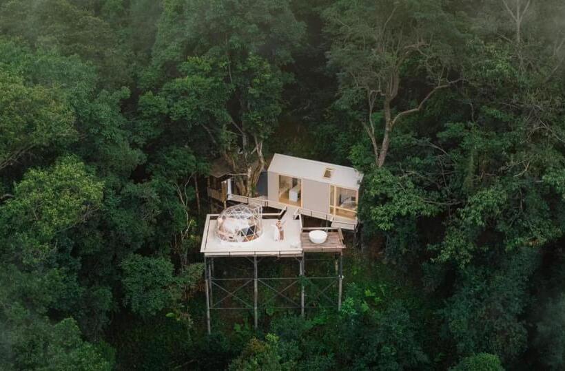 带花园景观和一个卧室的别墅, Morning Star Glamping