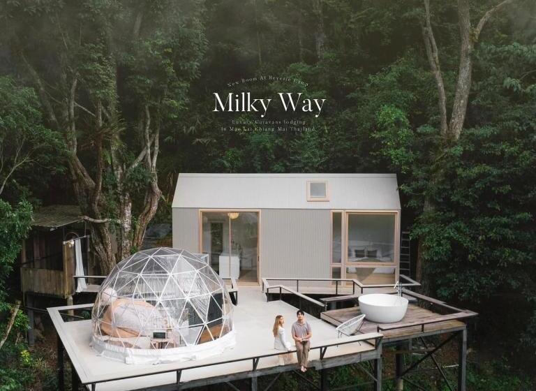 带花园景观和一个卧室的别墅, Morning Star Glamping