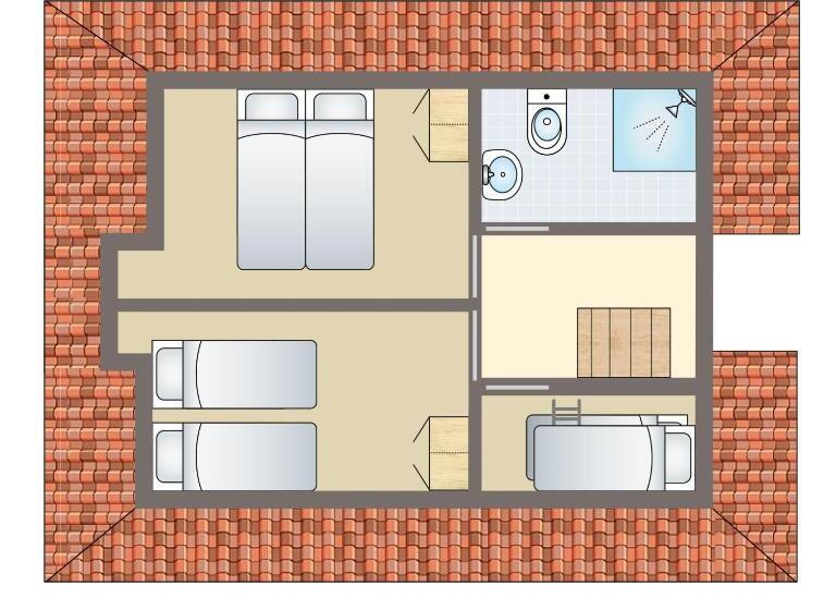 בונגלו סטנדרט עם 3 חדרי שינה, Summio Waterpark De Bloemert