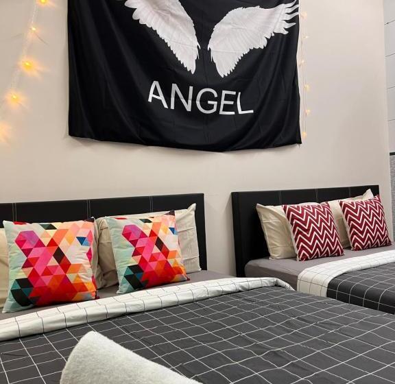 חדר אקונומי לארבעה, Room2#ig Theme Bargainous#shared Bathroom#4pax#2min Kek Lok Si