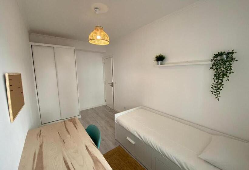 스탠다드 싱글 룸 공동욕실, Carcavelos Beach Shared Serviced Apartment 3