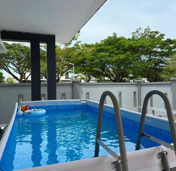 منزل غرفة نوم واحدة, Lux Villa 6rm 12 To 22 Pax Wifi Netflix Bbq Steamboat Games Beach Water Park