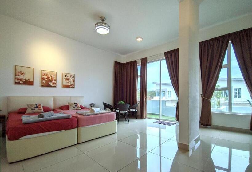 Дом 1 Спальня, Lux Villa 6rm 12 To 22 Pax Wifi Netflix Bbq Steamboat Games Beach Water Park