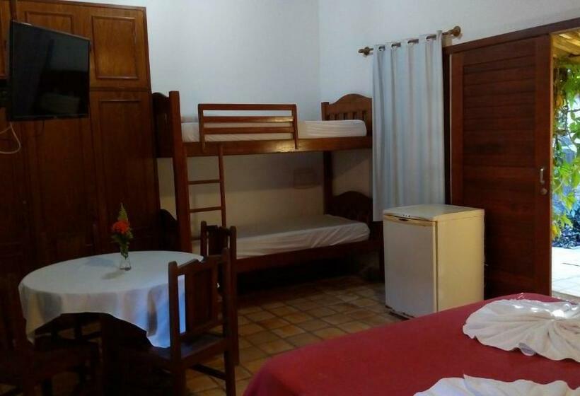 חדר אקונומי לארבעה, Pousada Barracuda Pipa