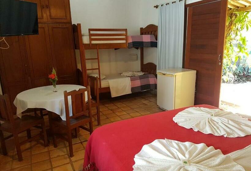 חדר אקונומי לארבעה, Pousada Barracuda Pipa