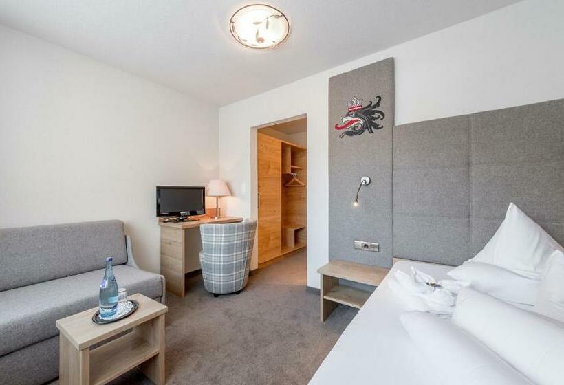 غرفة قياسية فردية, Burghotel Alpenglühn