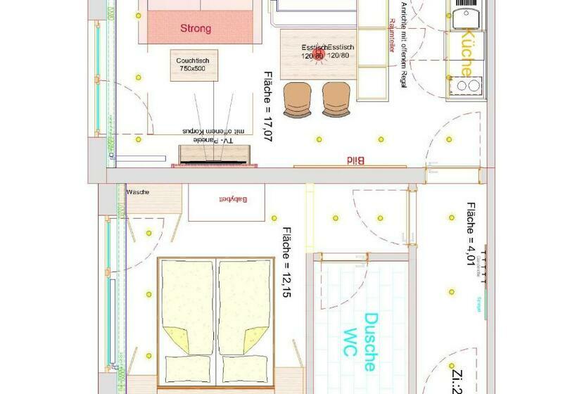 Апартаменты 2 Спальни с Террасой, Gästehaus Boersch
