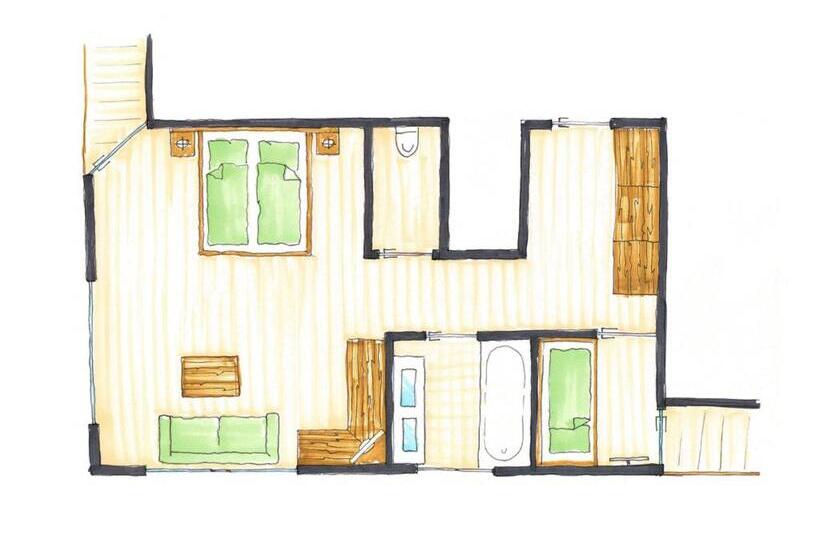 Трехместный Номер Deluxe, Salnerhof Superior Lifestyle Resort