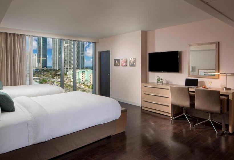إستوديو قياسى مطل على البحر, Residence Inn Miami Sunny Isles Beach