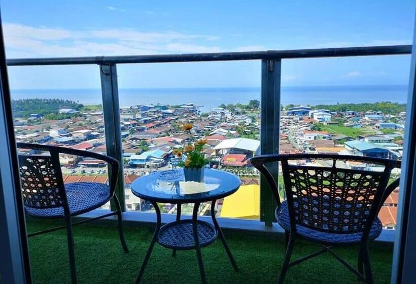Апартаменты 1 Спальня Вид на Море, Sekinchan Seaview Homestay 7 High View