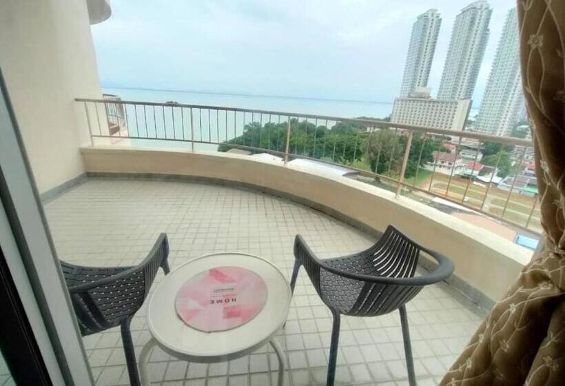 إستوديو ديلوكس, Seaview Deluxe@rainbow Paradise Tg Bungah 4 6pax