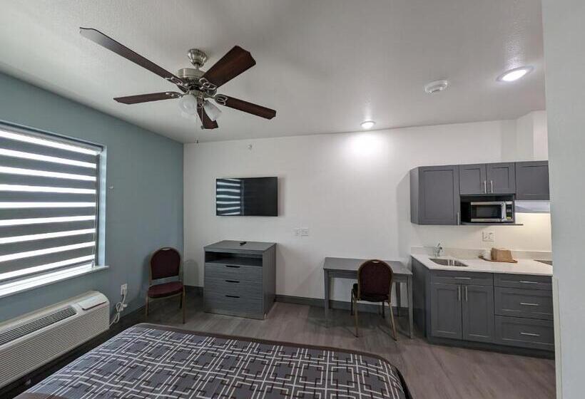 디럭스 스튜디오, Texas Bungalows Hotel And Hotel Que At I35 Austin Pflugerville