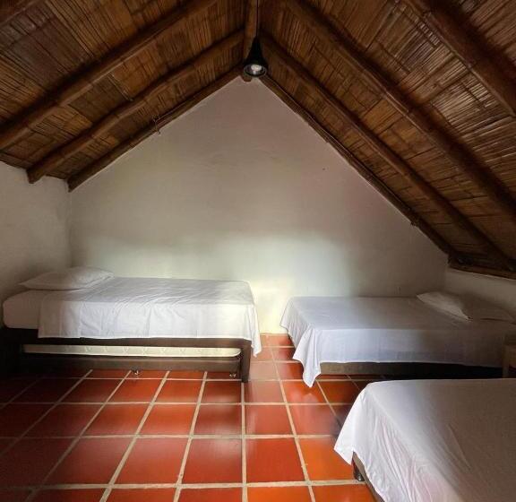 מיטה בחדר משותף, Cabañas Monteleón Paicol  Huila
